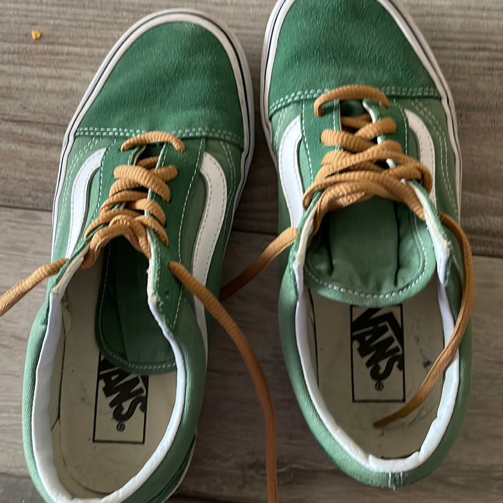 Green Vans 5.5 mens 7 Womens